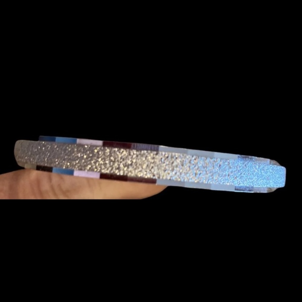 Vintage Monet  stunning silver bangle.